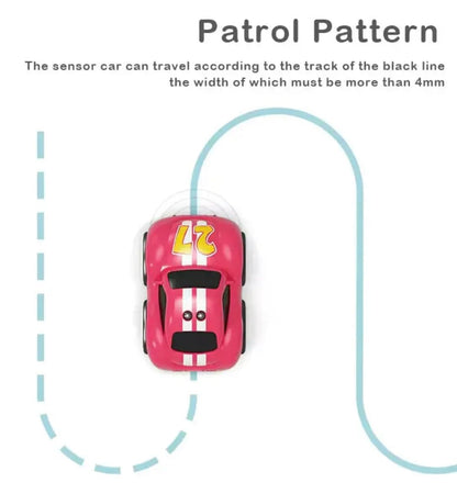 Magic Induction 2.4GHz RC Car for Kids – Intelligent Sensor Stunt Car with Chase & Follow Modes, Music, LED Lights & Rechargeable Battery