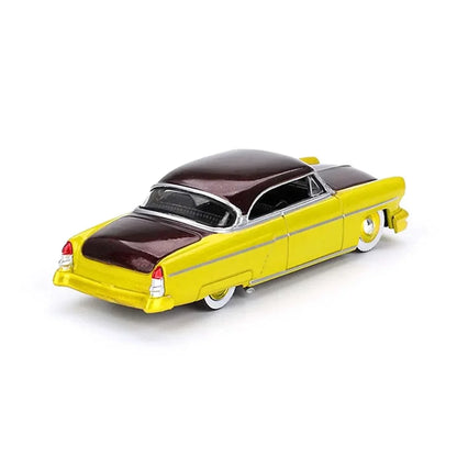 Mini GT Die Cast Collectrors Model Cars: (Lin'coln Capri HOt Rod 1954 Lime Yellow) - Jaiman Toys