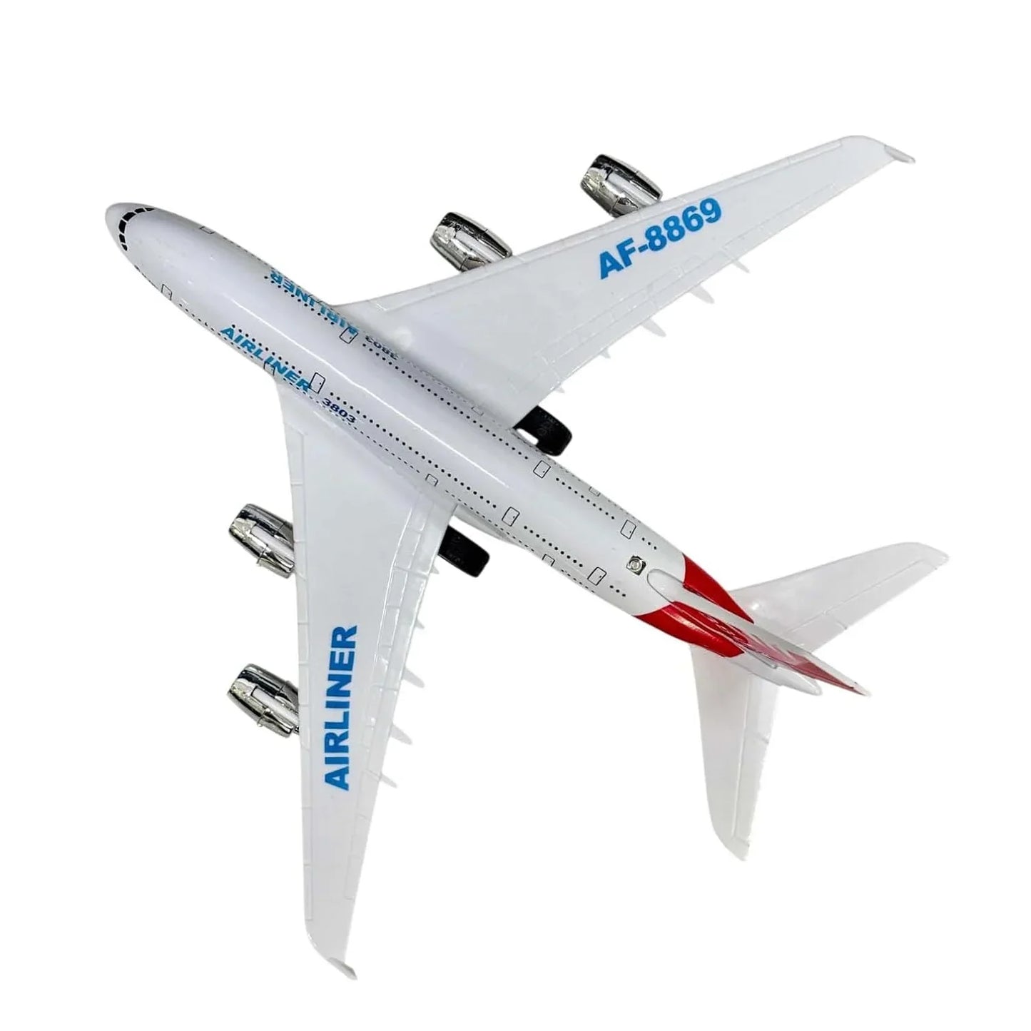 Airplane! 1:750 Scale Die-Cast Airliner – Mini Pullback Plane with Lights & Sounds | Compact Aviation Collectible - Jaiman Toys