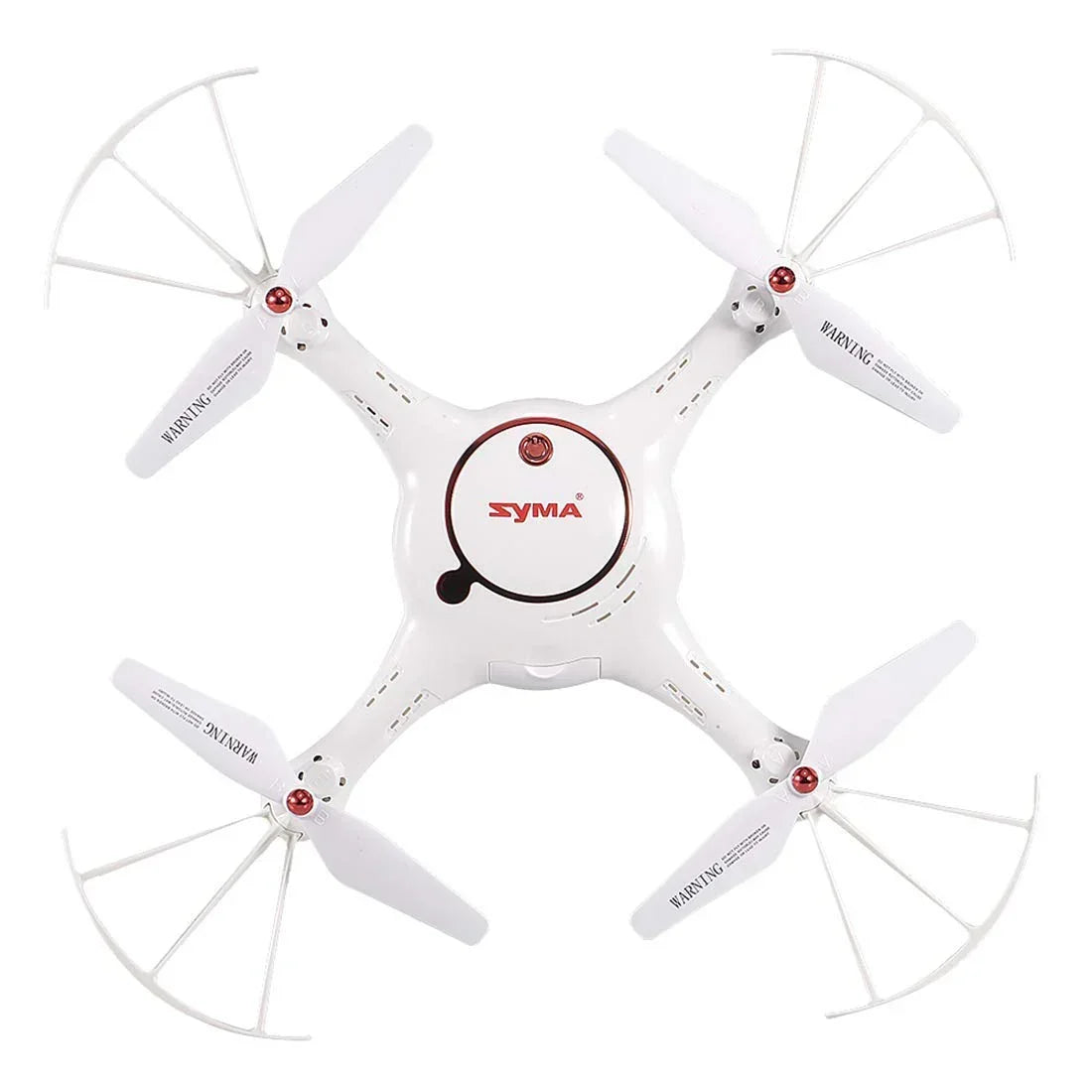 SYMA X5UW-D Radio Controlled Rotatable FPV Camera Drone Altitude Hold Mode One Key Take-Off/Landing App Control RC Quadcopter, White - Jaiman Toys