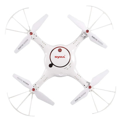 SYMA X5UW-D Radio Controlled Rotatable FPV Camera Drone Altitude Hold Mode One Key Take-Off/Landing App Control RC Quadcopter, White - Jaiman Toys