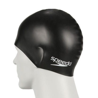 Speedo Unisex Kids Moulded Silicone Chlorine Resistant Swim Cap for Boys and Girls - White Colour
