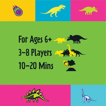 Grab That Dino Reflex Card Game by Blue Orange Games – Fast & Funny Family Party Game for Kids & Adults (3–8 Players, Ages 7+)