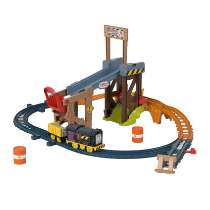 Fisher-Price Thomas & Friends Diesel’s Lift & Load Construction Set – Motorized Train Track Playset with Diesel Engine
