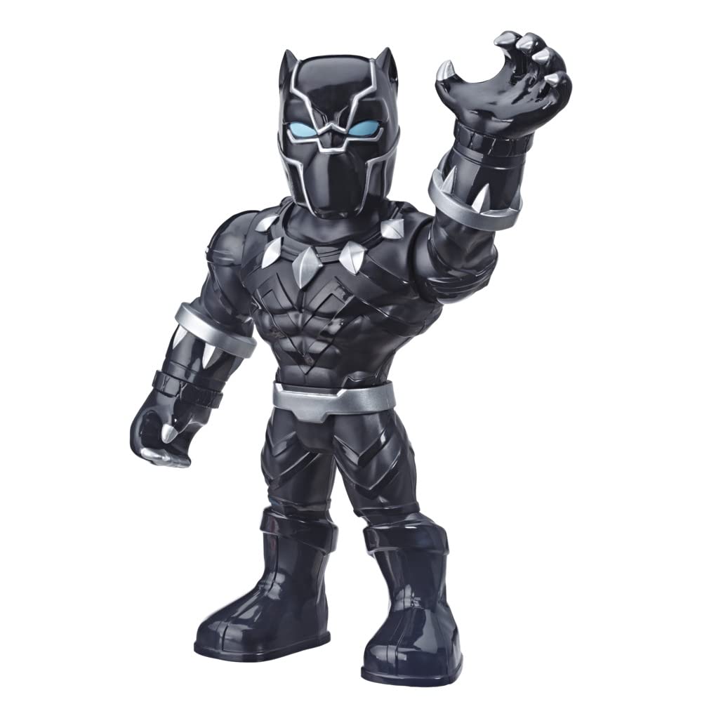 Marvel Mega Mighties Black Panther Collectible 10-Inch Action Figure | Poseable Marvel Super Hero Adventures Toy for Kids Ages 3+