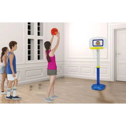 Innov8 Easy Score Basketball Set, Adjustable Height, Oversized Rim for Kids, Weather-Resistant, Durable - Jaiman Toys