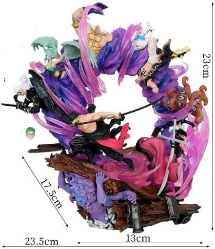 Ultimate Action Figure – Roronoa Zoro on Throne | 23CM One Piece PVC Collectible Statue Model Toy HW - Jaiman Toys