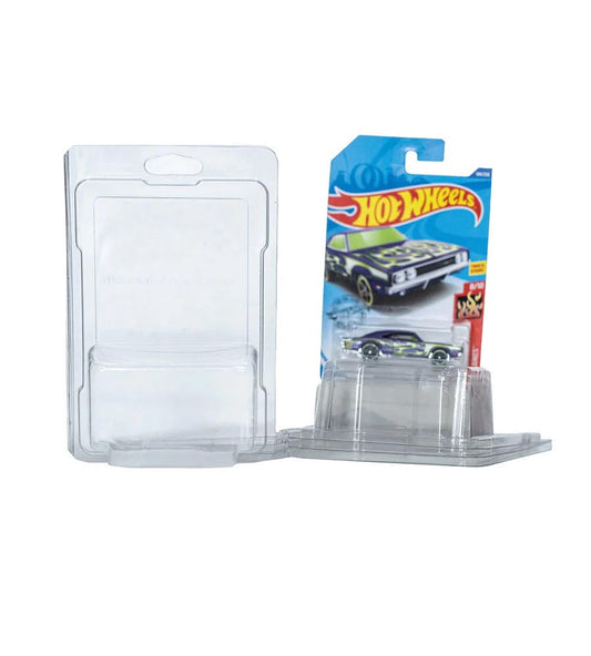 Hot Wheels & Matchbox Mainline Protector Case (Pack of 10) | Clear Blister Storage