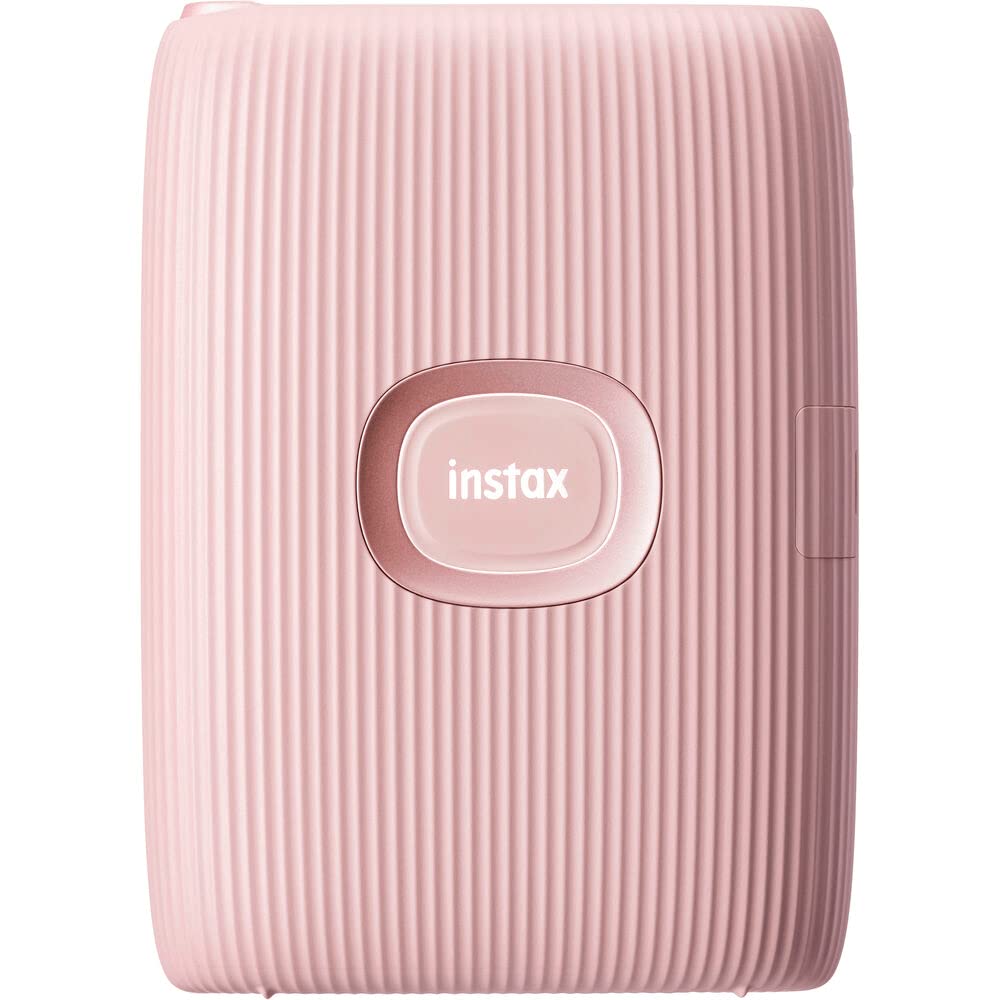 Fujifilm Instax Mini Link 2 Smartphone Printer + 20 Shot Films + 1x Instax Printer Protective PU Leather Case + 1x Instax Photo Storage Box (Mini Link 2, Pink)