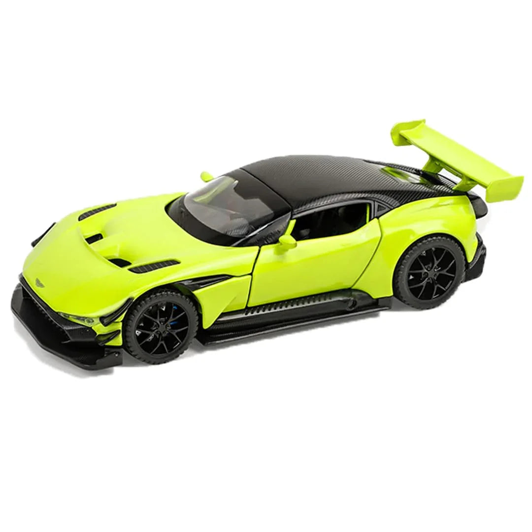 JOY JUNCTION Aston Martin Vulcan 1:32 Scale Alloy Metal Pullback Die-Cast Car – Lights, Engine Sound & Openable Doors - Jaiman Toys