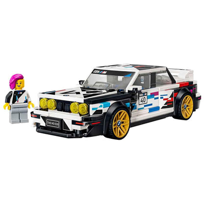 LEGO 77263 Speed Champions BMW M3 E30 – Collectible Race Car with Driver Minifigure, 358 Pieces, Ages 9+