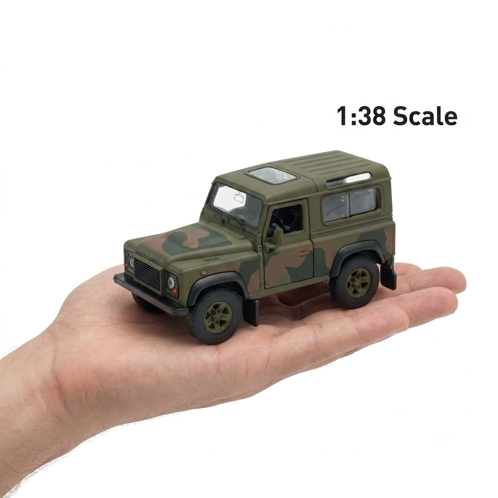 Welly 1:38 Land Rover Defender Military Camouflage Die-Cast Model