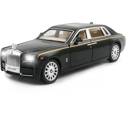 Che-ZHI  1:24 Scale Rolls-Royce Phantom Die-Cast Black Model with Lights and Sounds