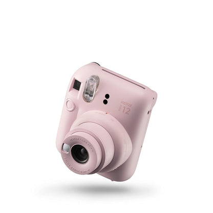 Fujifilm Instax Mini 12 Instant Camera + 10 Shot Films+ 1x Abstract Camera Case + 1x Photo Album + Photo Hanging 1 Set + 1x Close up Selfie Lens - Blossom Pink, Mini 12 Abstract