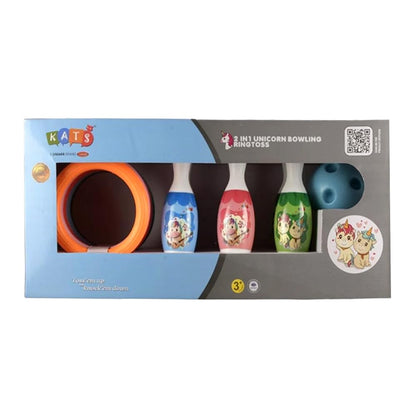 Kats from The House of Simarr | 2 in 1 Unicorn Bowling and Ring Toss for Kids Ages 5 and up