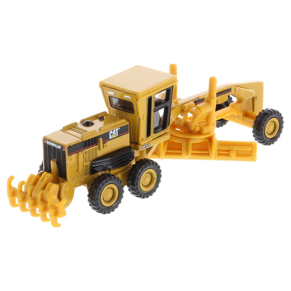 Diecast Masters 1:87 HO Scale Cat 163H Motor Grader 84403 Officially Licensed Diecast Construction Vehicle Model from the Real Replicas Series for Collectors