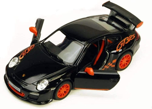 KiNSMART 1:36 Porsche 911 GT3 RS – Die-Cast Model Car - Black - Jaiman Toys