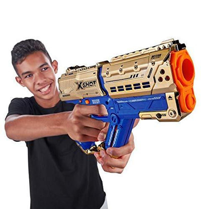 X-Shot Golden Chaos Meteor 2-Pack Foam Blaster Set – High-Performance Dart Guns for Kids 12+