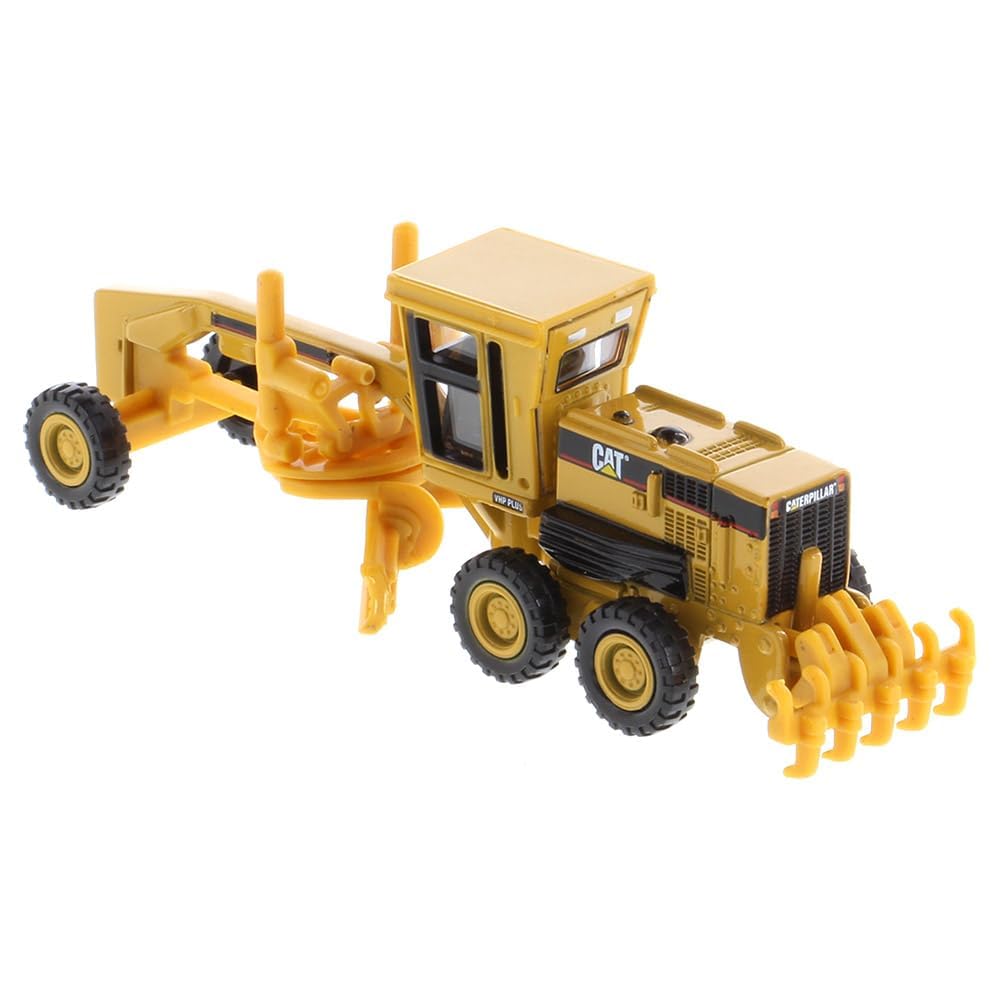 Diecast Masters 1:87 HO Scale Cat 163H Motor Grader 84403 Officially Licensed Diecast Construction Vehicle Model from the Real Replicas Series for Collectors