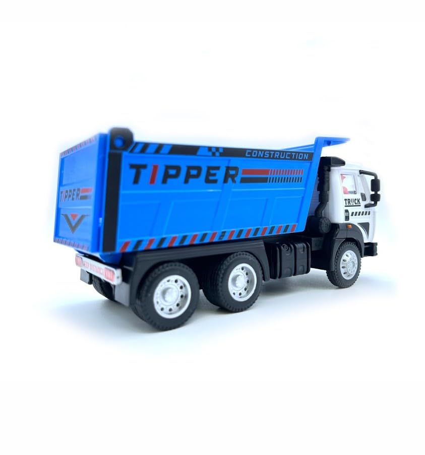 Centy Dig & Build Magna Truck Series Tipper Truck Pull Back Action Toy Blue & White | Construction Dump Truck for Kids Age 3+ | BGX