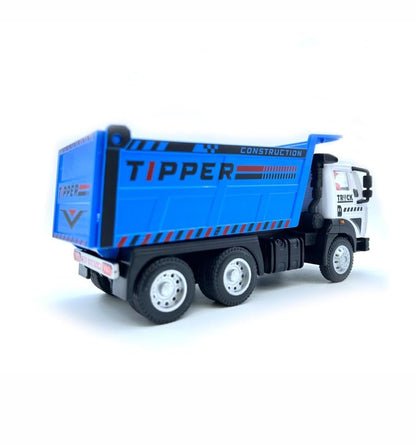 Centy Dig & Build Magna Truck Series Tipper Truck Pull Back Action Toy Blue & White | Construction Dump Truck for Kids Age 3+ | BGX