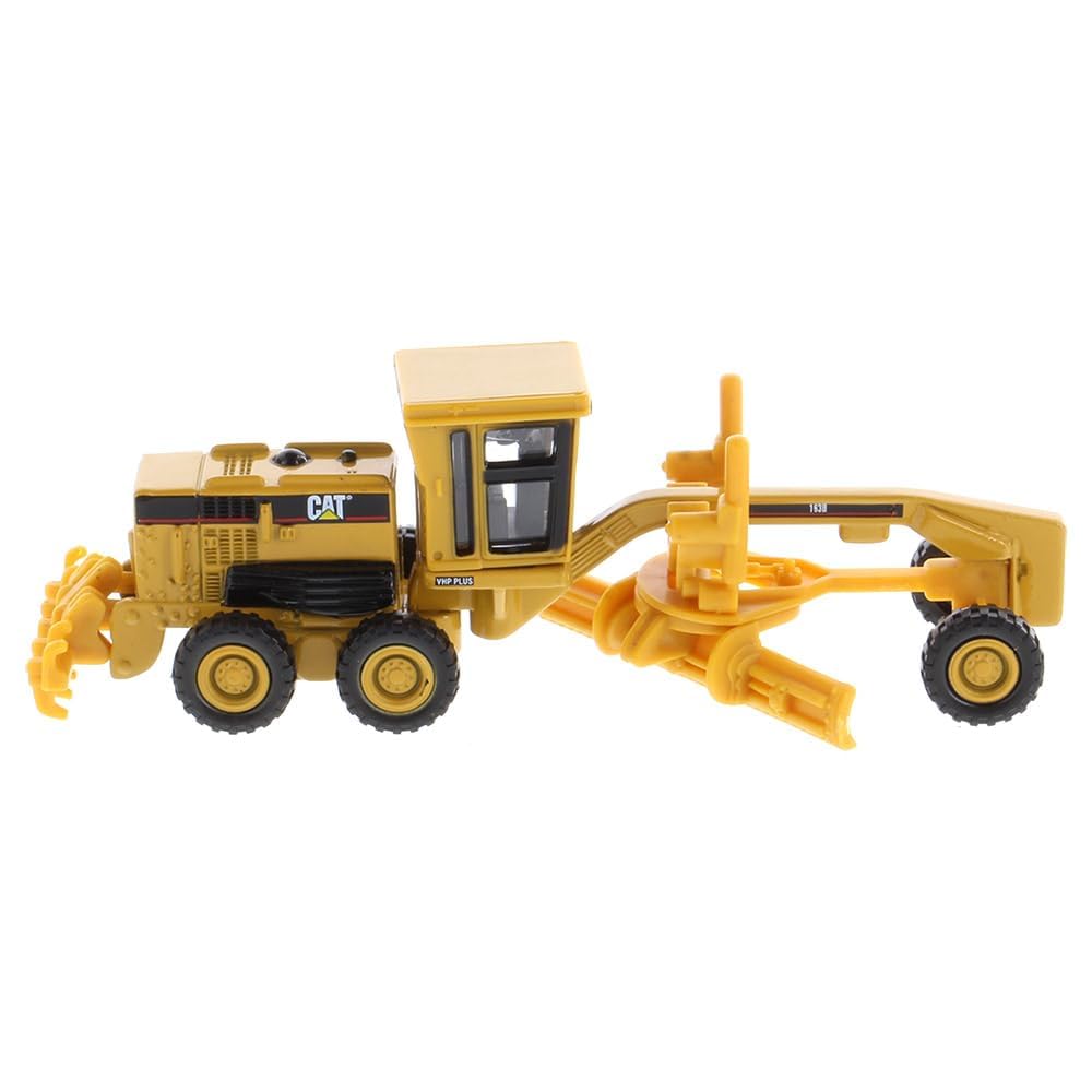 Diecast Masters 1:87 HO Scale Cat 163H Motor Grader 84403 Officially Licensed Diecast Construction Vehicle Model from the Real Replicas Series for Collectors