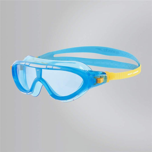 Speedo Unisex Kids Rift Tint-Lens Swim Goggles – Blue & Orange | Ages 6–14 | Anti-Fog & UV Protection