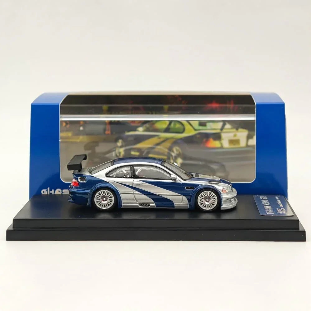 Ghost Player M3 E46 GTR 1:64 Scale Diecast Model Car | Metal Body Racing Collectible
