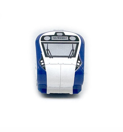 Centy Nav Bharat Blue Express Pull Back Train Toy for Kids | Friction Powered Railway Train | 3+ Years