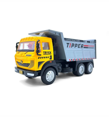 Centy Dig & Build Magna Truck Series Tipper Truck Pull Back Action Toy | Construction Dump Truck for Kids Age 3+ | Yellow Cab | BGX