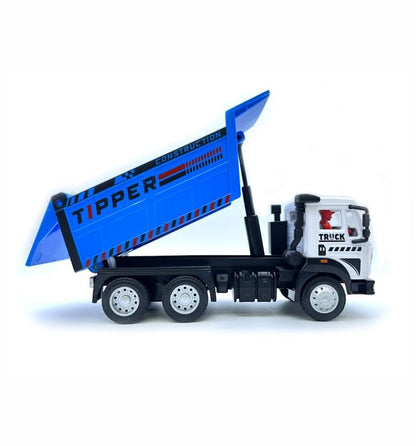 Centy Dig & Build Magna Truck Series Tipper Truck Pull Back Action Toy Blue & White | Construction Dump Truck for Kids Age 3+ | BGX