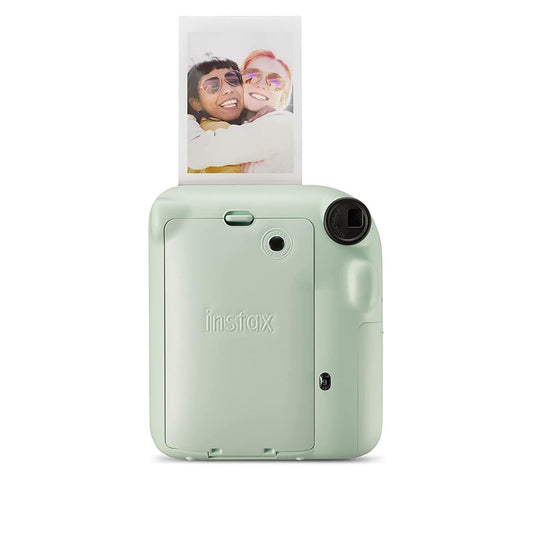 Fujifilm Instax Mini 12 Instant Camera + 10 Shot Films + PU Leather Camera Case + Instax Photo Album 64 Sheets + Closeup Selfie Lens (Mint Green, Mini 12)