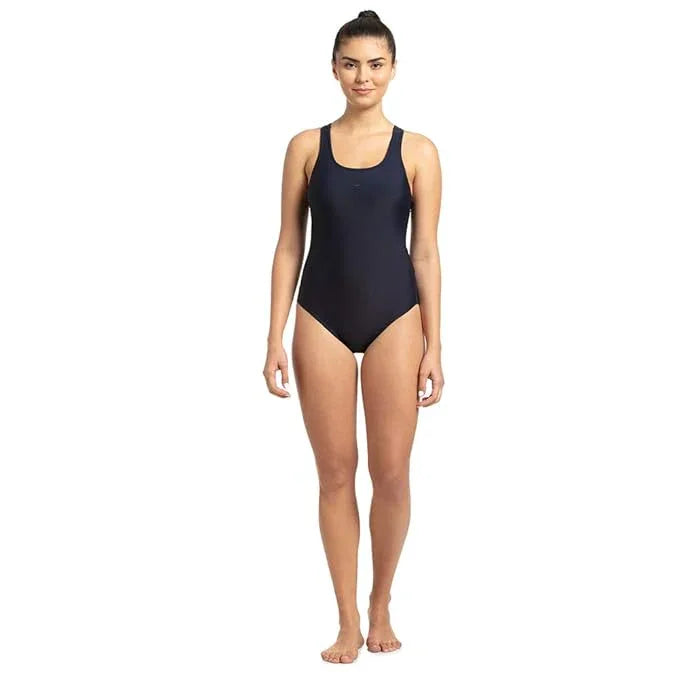 Speedo Women’s Lycra Racer Back One Piece Swimwear – True Navy, Size 38 - Jaiman Toys