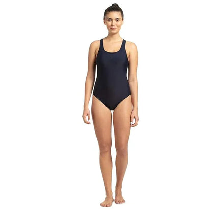 Speedo Women’s Lycra Racer Back One Piece Swimwear – True Navy, Size 38 - Jaiman Toys