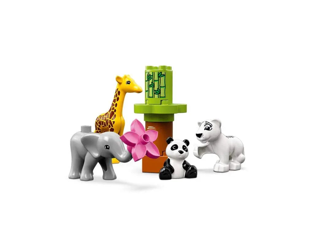 LEGO 10904 Duplo Baby Animals – Educational Building Blocks Set for Toddlers, Animal Learning Toy for Kids 2+ Years