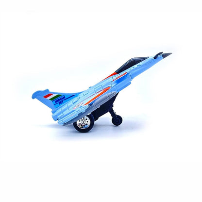 Centy Fly High Press & Go RFL Fighter Sky Blue Jet Toy Aircraft | Friction Powered Military Jet for Kids 3+ | BGX
