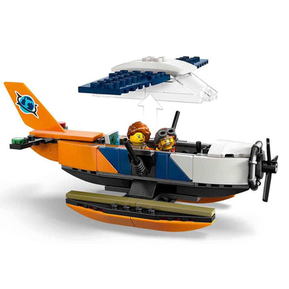 LEGO City 60425 Jungle Explorer Seaplane Plane Building Toy with 2 Minifigures, 3 Crocodile and a Frog Action Figures, Creative Toys for Boys and Girls from 6 Years 6 Years