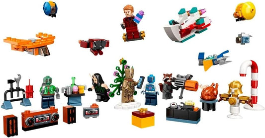LEGO Marvel Guardians of the Galaxy Advent Calendar 76231 | Christmas Countdown Building Set with 24 Daily Surprises, 6 Minifigures Including Groot, 268 Pieces | Gift for Kids Ages 6+