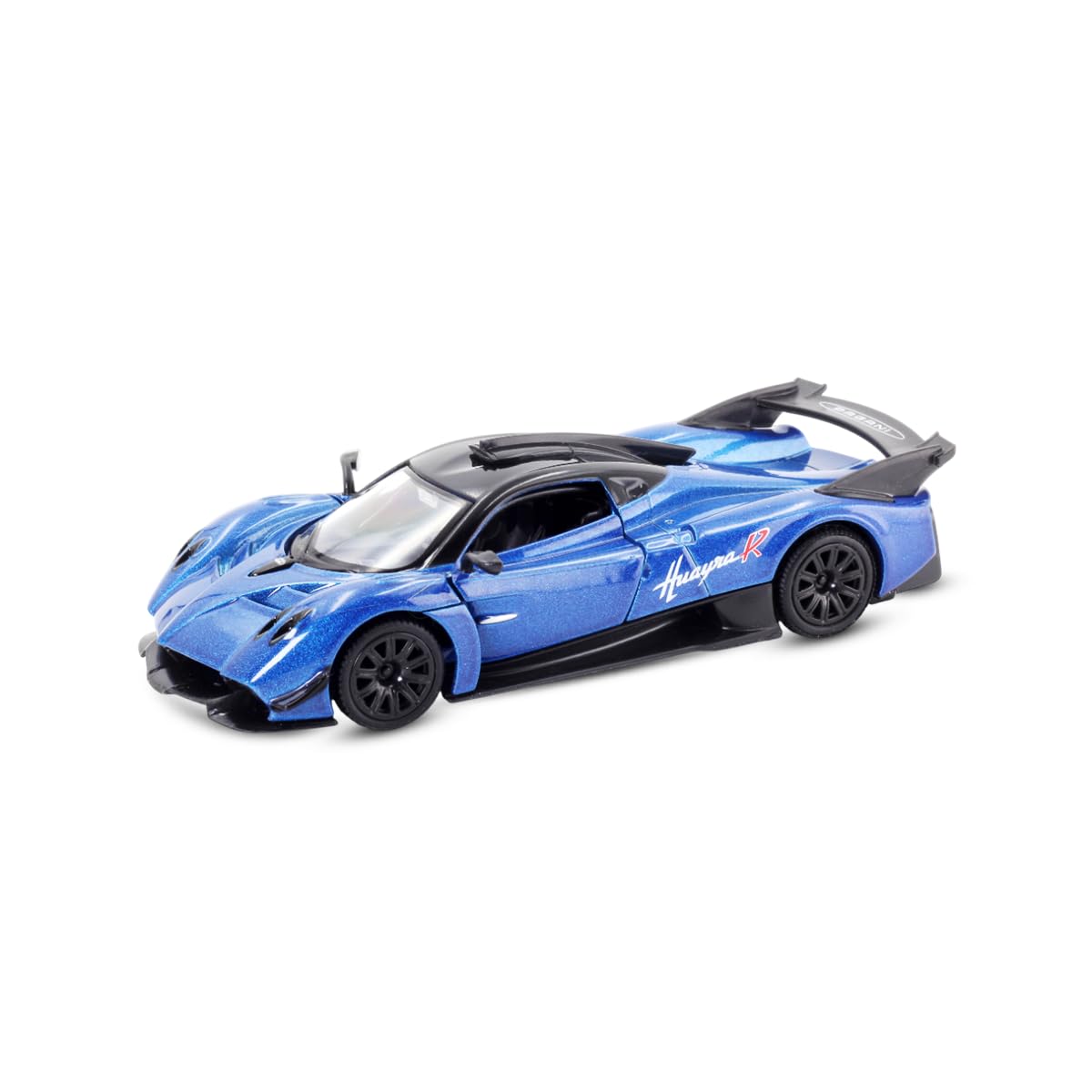 RMZ City Pagani Huayra R 1:36 Die-Cast Hypercar | Pull Back & Go | Openable Doors | Blue / Green Variants