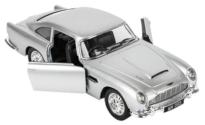 KiNSMART Aston Martin DB5 – 1:38 Scale Die-Cast Pullback Model Car – Collectible Toy Car - Silver - Jaiman Toys