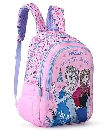 Striders Frozen Kids School Backpack 18 Inch – Disney Elsa & Anna Girls School Bag with Multiple Compartments