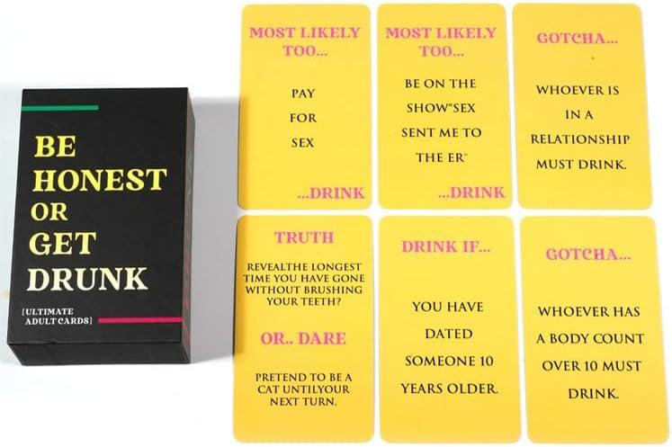 Be Honest or Get Drunk – The Ultimate Adult Drinking Card Game - Jaiman Toys