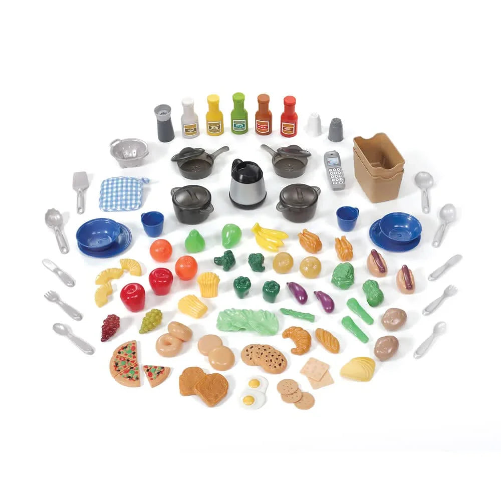 Step2 Grand Walk-In Kitchen Playset – Tan/Maroon/Black for Kids - Jaiman Toys