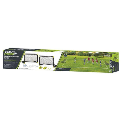 Innov8 Anywhere Soccer Match Set, Portable Football Goals with Ball, Pitch Markers, for Kids 5+ and Adults - Jaiman Toys