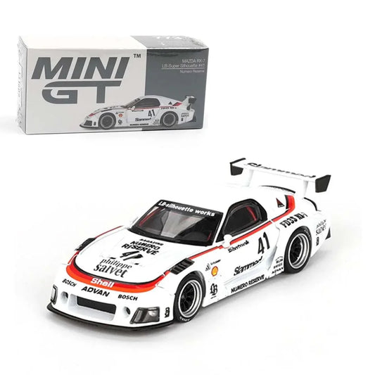 Mini GT Die Cast Collectrors Model Cars: (MAZDA RX-7 LB-Siper Silhouette #41 Numero Reserve) - Jaiman Toys