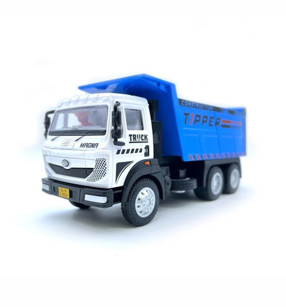 Centy Dig & Build Magna Truck Series Tipper Truck Pull Back Action Toy Blue & White | Construction Dump Truck for Kids Age 3+ | BGX