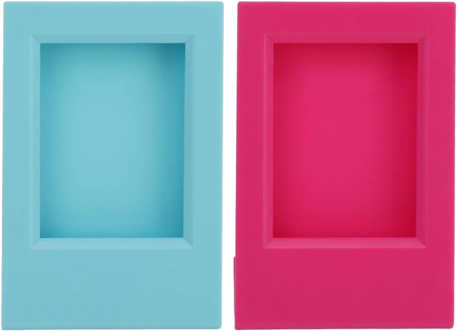 Modern Tilt – L-Shape Freestanding Photo Frame for Instax Mini Prints -Pink+Blue - Jaiman Toys