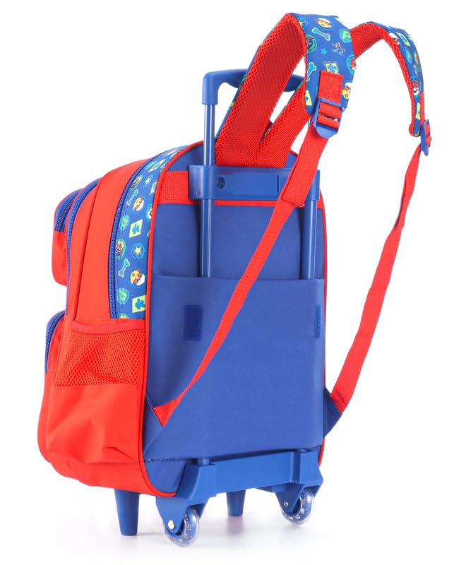 Striders Paw Patrol School Trolley Bag for Kids – 16 Inch Rolling Backpack with Wheels, Lightweight School Bag (Age 6–8 Years)