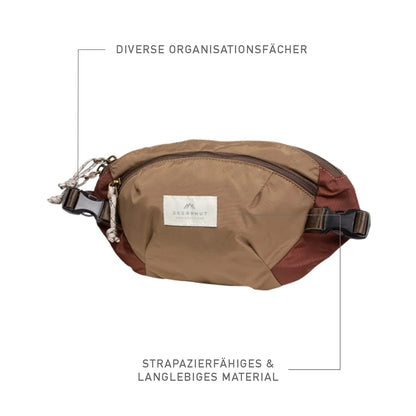 Doughnut Macaroon Jungle Series Backpack – Maroon × Khaki (16 L, 14″ Laptop, Unisex) - Jaiman Toys