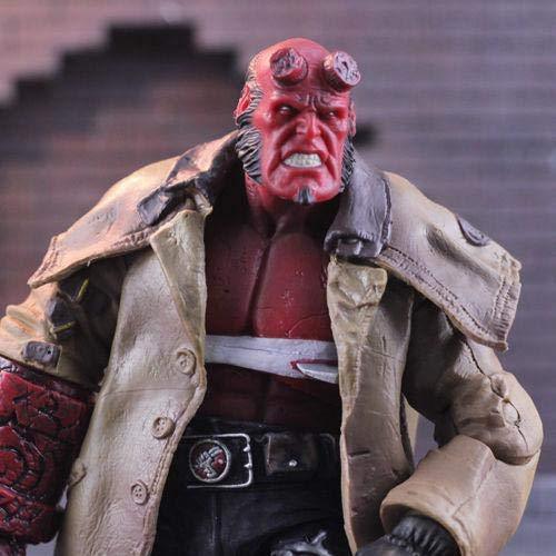 Wounded Hellboy Action Figure – Series II Movie Collectible with Samaritan Handgun (7 Inch)- High Quality